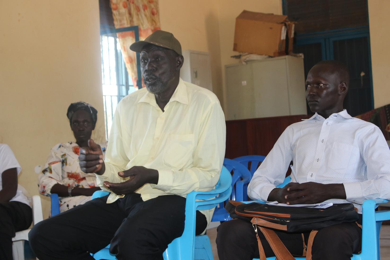 participants at a feedback session