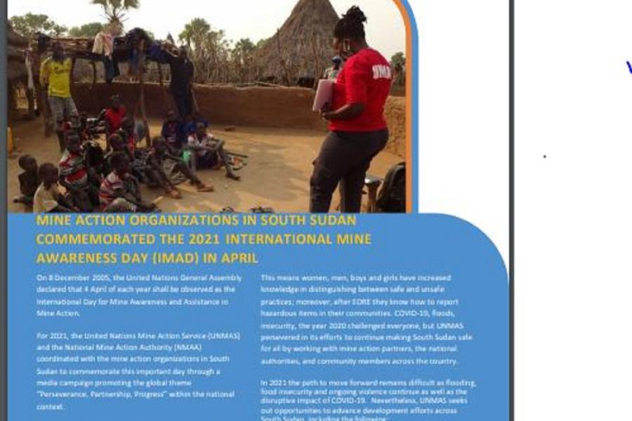 UNCT NEWSLETTER APRIL 2021 EDITION | United Nations In South Sudan