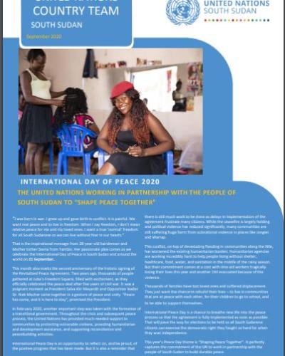 Cover page of the UNCT September Edition