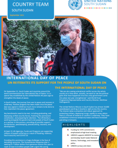 UNCT Newsletter, September Edition