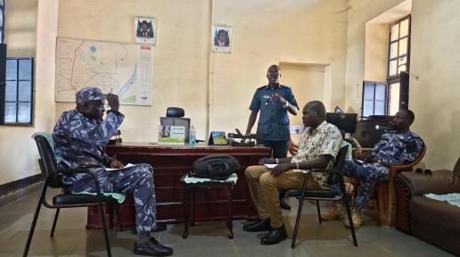 Police officers explain the benefit of the training 